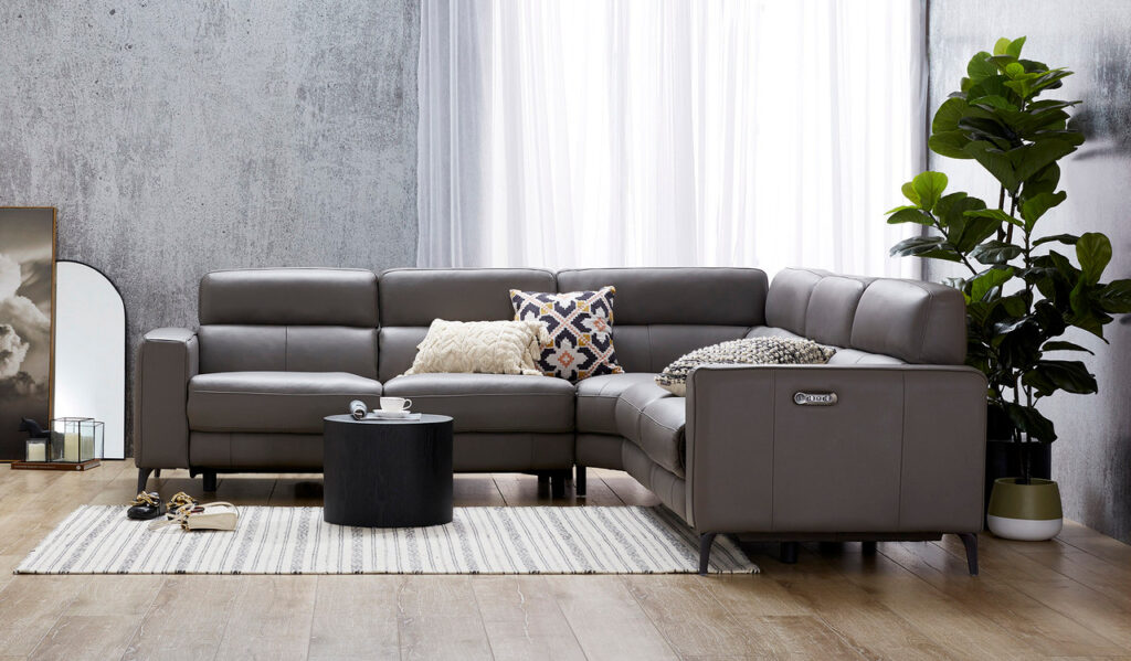 learther corner sofas